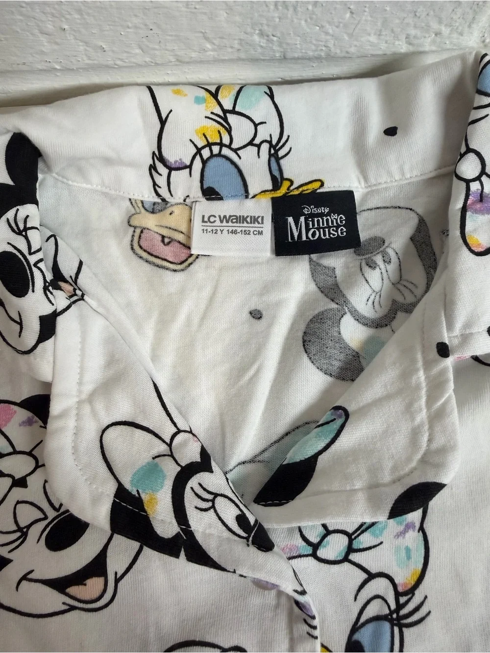 Lc. Waikiki Disney Minnie & Daisy Kids Pajama Set size 11-12 Y